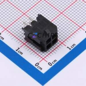 ZX-MX3.0-2-2PZZ Wire-to-Board Pin Header Through hole Component (THT),P=3mm Connector 2x2P 3mm Through Hole Micro-Fit (MX 3.0) - Product Image 1