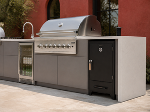 Cuisine barbecue extérieure  et station de grill pour villas Four électrique encastré sur mesure et gril en acier inoxydable - Product Image 2