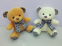 Oursons en peluche en gros d'usine, jouets en peluche 17-20 cm, cadeau pas cher pour la Saint-Valentin avec doublure en maille et rembourrage en coton PP