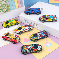 Voiture en métal à rétrofriction pour enfants, mini-voiture de collection, voiture jouet, modèle de course, voiture miniature de simulation, vente en gros de jouets