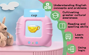 Alphabet Flash Card 6 mois, bébé, jouets sensoriels Enfants Orthographe Mots Parler Educatif Flashcard Lecteur bébé Machine à lire - Product Image 3