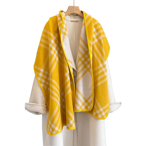 53x192cm nouveau classique <span class=keywords><strong>Plaid</strong></span> faux cachemire écharpe hiver femmes exquis serrure bord chaud cou châle longue écharpe - Product Image 5