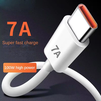 Cable de Carga Superrápida USB Tipo C 7A para Huawei P40 P50, Cable de Datos de Carga Rápida para Xiaomi Mi 12 Pro Oneplus Realme