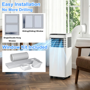 Unidad de Aire Acondicionado Portátil de 9000 BTU, Aire Acondicionado Móvil R290, Ahorro de Espacio para Apartamentos, Mercado Mexicano, Instalación Fácil sin Herramientas - Product Image 4