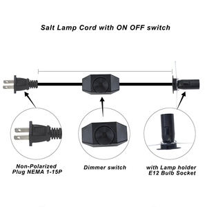 H03VVH2-F 2x0.75mm ² 220-240V 7/16 2ขาเสียบกับ E12 <span class=keywords><strong>E14</strong></span>สกรูเบ้าโคมไฟหรี่1.8เมตรสายสวิตช์สำหรับโคมไฟตั้งโต๊ะ - Product Image 4