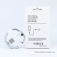 Kabel Data USB ke Type-C Pengisian Daya Super Cepat & Transfer Data 3A Selubung TPE Konduktor Tembaga Murni Kompatibel Universal iPhone