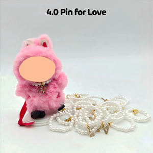 Collier en perles de diamant avec pendentif en forme de lettre de l'alphabet pour poupée, vente en gros, 10 cm, V4, pour poupée, mini pendentif en forme de lettre - Product Image 5