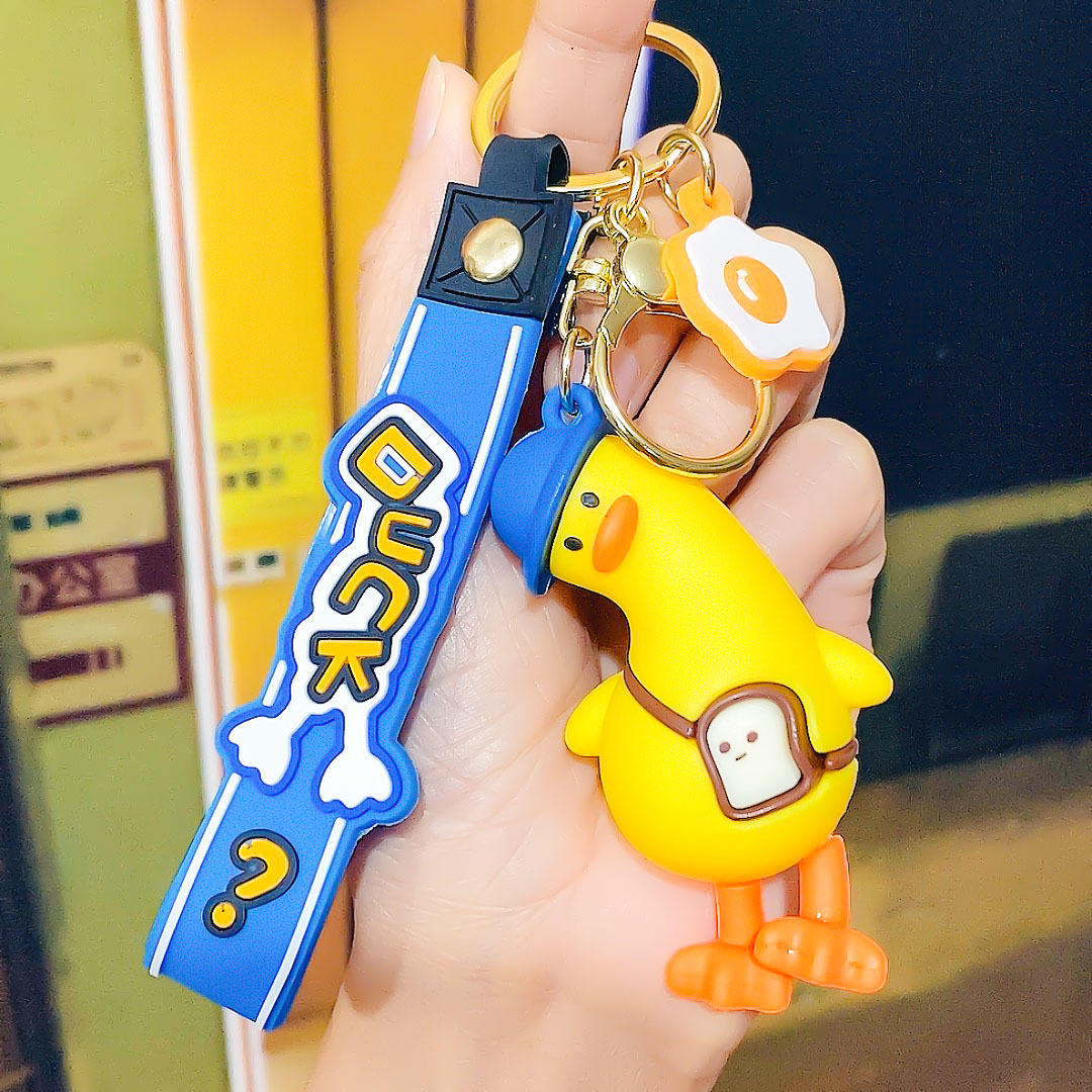 Crooked duck pendant - Yellow