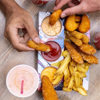 Tianxiang Emballage de conteneur de restauration rapide conception personnalisée populaire boîte de papier frites poulet aile Burger frites avec logo