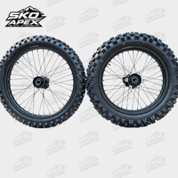 SKOAX Sur-Ron Ultra Bee 21/18 Jantes noires de 21/18 pouces, taille de jante 1.6 et 2.15, remplacement direct, usinées avec précision, pour conduite sur piste unique