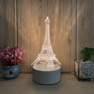 Lámpara LED Óptica 3D con Diseño de Oso Bebé, Luz Nocturna 3D con Ilusión Óptica, Regalo de Cumpleaños en Promoción - Product Image 4