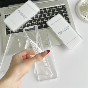 Étui de téléphone à protection <span class=keywords><strong>intégrale</strong></span> 360° pour Huawei Nova 7/V30 Pro/P40 Lite/Mate 40 Pro+ Transparent 2 en 1 Antichoc Housse de téléphone portable transparente - Product Image 4