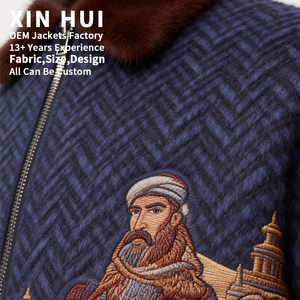 Chaqueta <span class=keywords><strong>de</strong></span> Tapicería Personalizada OEM 2026, Chaqueta <span class=keywords><strong>de</strong></span> <span class=keywords><strong>Lana</strong></span> con Cuello <span class=keywords><strong>de</strong></span> Piel <span class=keywords><strong>de</strong></span> Lujo para <span class=keywords><strong>Hombre</strong></span>, <span class=keywords><strong>Abrigo</strong></span> con Estampado <span class=keywords><strong>de</strong></span> Diseñador <span class=keywords><strong>de</strong></span> Oriente Medio - Product Image 3