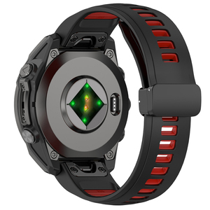 <span class=keywords><strong>Bracelet</strong></span> de montre Quickfit en silicone bicolore de remplacement 20/22/26 mm pour Garmin Enduro 2 <span class=keywords><strong>3</strong></span> <span class=keywords><strong>Fenix</strong></span> E/8 Instinct - Product Image 5