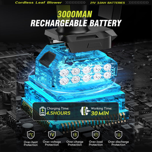<strong>Hot</strong> Sale Portable Lawn Care <strong>Snow</strong> Garden Leaf <strong>Blower</strong> Battery Cordless <strong>Air</strong> Electric Leaf <strong>Blower</strong> - Product Image 5