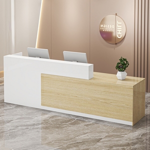 Caja Registradora de estilo industrial, pequeño de madera mostrador de recepción, catering, mostrador de bienvenida, Mostrador de oficina, Mostrador de Bar - Product Image 1