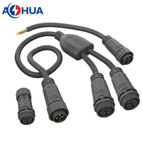 AOHUA - Conector de Cableado Personalizado a Prueba de Agua con 2 Pines Tipo Y para Controlador LED