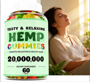 Gomitas de Aceite de Cáñamo de Marca Privada para la Relajación y <span class=keywords><strong>el</strong></span> Sueño, Suplemento para <span class=keywords><strong>el</strong></span> Alivio del Estrés Sin Azúcar - Product Image 5