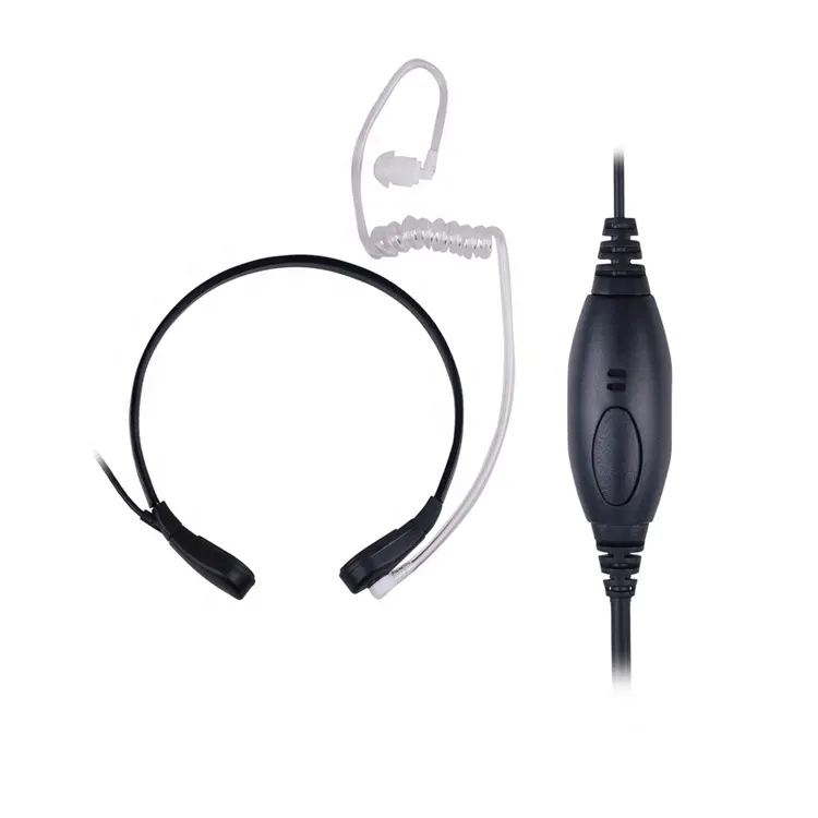 Neckband fones de ouvido walkie talkie fone de ouvido garganta mic fone de ouvido com o dedo PTT fone de ouvido tubo para Motorola MTP850S DGP4150 DP3400 APX série