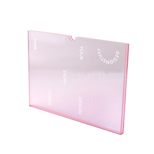 Porta Revistas de Plástico Transparente Rosa, Funda Acrílica para Libros, Cubierta Acrílica para Libros - Product Image 4