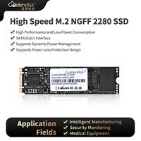 SSD Internal M.2 2280 SATA3 dengan Kapasitor Cadangan, Casing Logam, Teknologi TLC, Baru, Buatan China, Tersedia