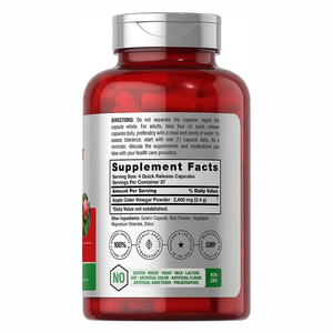 Cápsulas de Vinagre de Sidra de Manzana y Jengibre para Adelgazar, Suplemento Detox, Etiqueta Privada de Fábrica OEM ODM GMP - Product Image 5