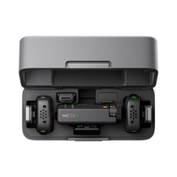 Mikrofon Mini Original dengan Peredam Kebisingan Aktif, Daya Tahan Baterai Lama, Kompatibel dengan Osmo Action 5 Pro/Action 4/Pocket 3