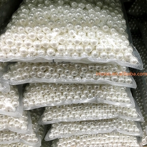 Fabrika fiyat 0.5 bag torba ABS yuvarlak boncuk ile/olmadan delik seçeneği için dikiş zanaat dekorasyon DIY aksesuar konfeksiyon inciler boncuk - Product Image 3