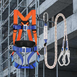 Harnais de protection antichute à 5 points avec lanière de positionnement, résistance à la rupture de 500 kg, capacité de 100 kg, non réglable, pour travaux en hauteur et escalade - Product Image 3
