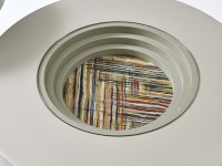Hochwertige Luxus-Wohnzimmermöbel Niedriger Mitteltisch Glas-Couchtisch Runder Couchtisch