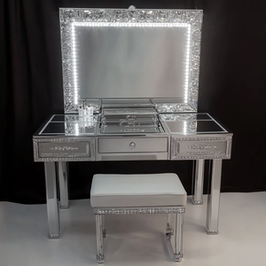 Espejo de Maquillaje LED Moderno con Luces, para Mesa de Vanidad, para Dormitorio y Sala de Estar, Material de Madera, Superventas - Product Image 2