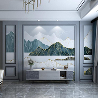 Tissu en velours floqué extra large de 5 mètres, matériau mural mat de qualité supérieure pour stand d'exposition, cinéma et maison de luxe