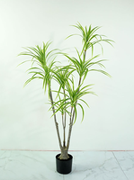 Dekorasi rumah taman dekorasi dalam ruangan ruang tamu tanaman hijau buatan drakaena pohon pot imitasi tropis pohon Yucca