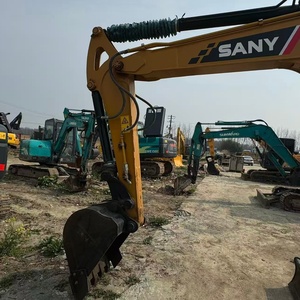 Mini-excavatrice sur chenilles hydraulique SANY SANY60 6T d'occasion, 95% neuve, haute qualité, avec moteur Isuzu, à prix réduit, à vendre - Product Image 3
