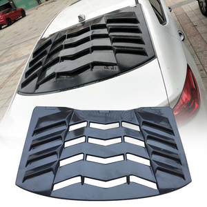 2016-2018 Rear <b>Window</b> Car Windshield <b>Cover</b> ABS Material Matte Black Exterior Accessory - Product Image 1
