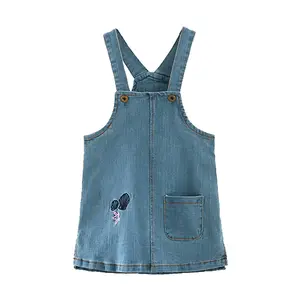 New Blue Kids Denim Baby Girls Dresses Materials Online Shopping Muslims Direct Buy From China Supplier