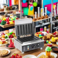 Nouveau four à gaufres électrique Machine équipement de collation en acier inoxydable pour restaurants et magasins d'alimentation pour gâteau de pin et autres collations