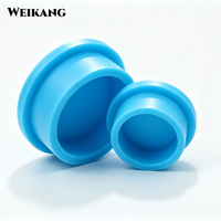 Bouchons de flacons de 3 ml pour un stockage sécurisé – Bouchons d'étanchéité et capuchons d'obturation en silicone rouge et bleu de 15 mm pour couvrir les trous