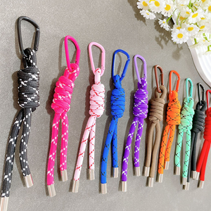 Ngoài trời cắm trại thời trang bện Paracord <span class=keywords><strong>Rope</strong></span> <span class=keywords><strong>Carabiner</strong></span> <span class=keywords><strong>Keychain</strong></span> với hợp kim <span class=keywords><strong>Carabiner</strong></span> cho da - Product Image 2