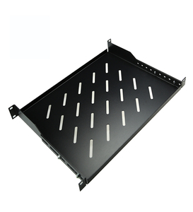 Étagère fixe et coulissante de 19 pouces pour racks 1U 2U, plateau cantilever en matériau SPCC, noir RAL9004, profondeur 250 mm 350 mm - Product Image 3