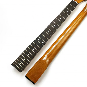 Mástil de guitarra TL de 22 trastes con acabado brillante, de arce tostado liso y diapasón de palisandro - Product Image 1