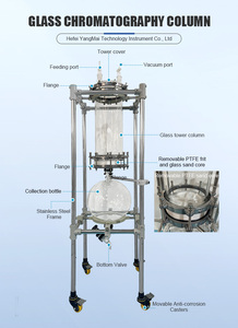 Glazen chromatografiekolom met vacuümfiltratiesysteem, laboratoriumscheiding en -zuiveringapparatuur - Product Image 6