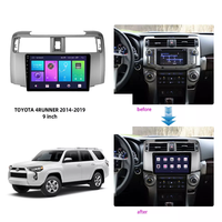 Cadre d'autoradio vidéo pour Toyota 4Runner 2009 avec câble RCA, faisceau de câblage, accessoires, autoradio Android