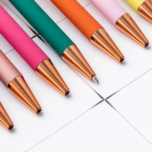 Wholesale 1.0mm Laser Engraved Aluminum Barrel Logo Metal Ballpoint Pen with <b>Rubber</b> <b>Spray</b> Advertising Touch Screen Colorful - Product Image 3