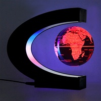 Portable Écologique Bureau Carte Du Monde Décoration C-Forme US EU UK AU Électronique Lévitation Magnétique Globe Flottant