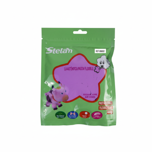 Argilla Spaziale Viola 60g Materiale Creativo per Gioco e Scultura in Sacchetto di Alluminio Stile Artificiale Marca Peiyong Modello 686692 - Product Image 2