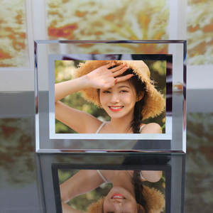 पूरी तरह से क्रिस्टल ग्लास फोटो फ्रेम 5 इंच की वेडिंग फोटो, छोटे डिस्प्ले, बच्चों के फोटो स्टूडियो बेबी फोटो फ्रेम - Product Image 3