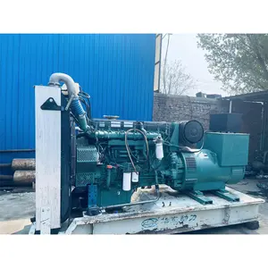 second hand 550kw Electric Diesel Power Generator Open Type Super Silent Genset Powered by Volvo engine volvo penta generator