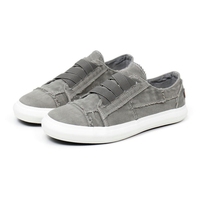 Baskets basses en toile pour hommes avec sangle élastique, semelle vulcanisée, chaussures décontractées d'été en stock – Vente en gros