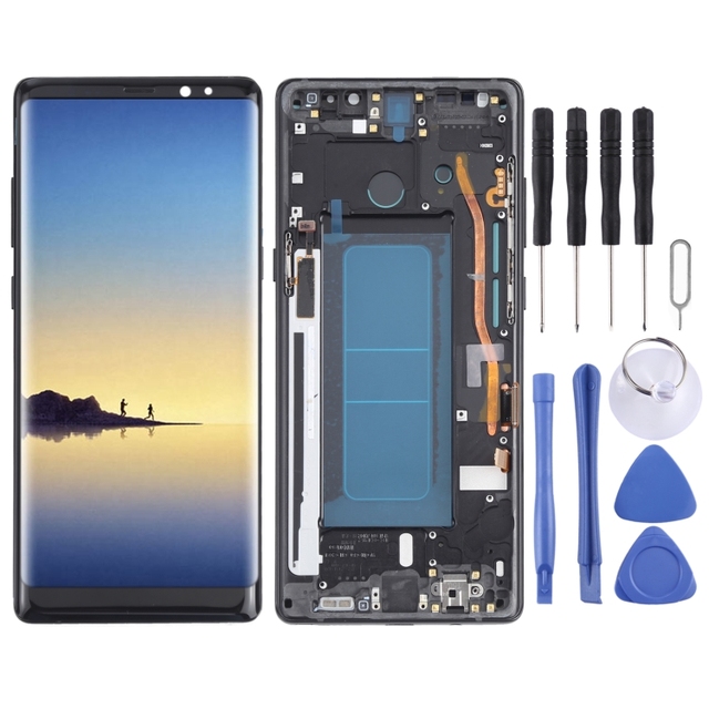OLED LCD Screen for Samsung Note 8 SM-N950 Digitizer Full Assembly with Frame